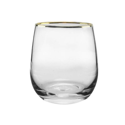 Trust Gold rim glass cup