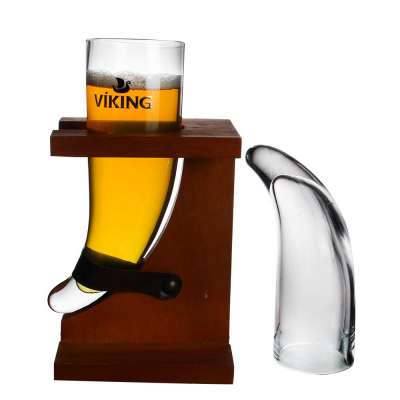 2019 Amazon Hot Sale Beer Cup Glass 600ml Horn Beer Glass