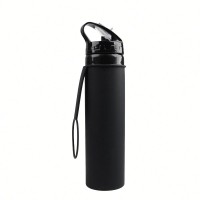 Custom Portable Bike Outdoor Sports Silicone Folding Water Bottle For Travel