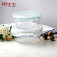 round shaped glass lunch box,food storage  glass fresh bowl