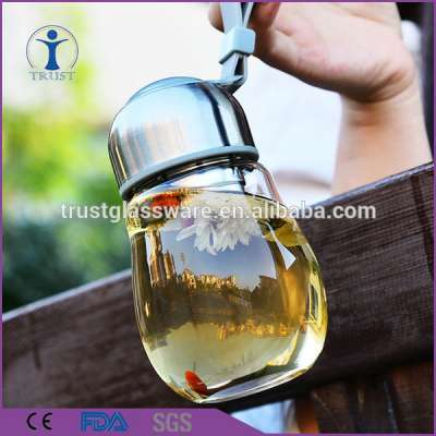 New design Borosilicate BPA Free Heat-Resistant Sports glass water carafe