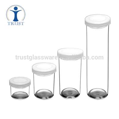 Wholesale High Quality Manufacture High Borosilicate Medicine Storage Small Round Shaped 6ml Glass Jar